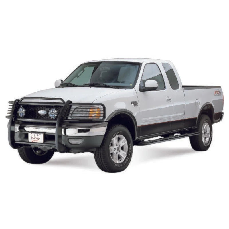 Westin 1997-2004 Ford F-150/250LD 4WD (Heritage Edition) Sportsman Grille Guard - Black - Installation View