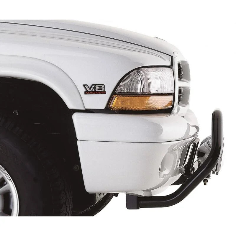 Westin 1998-2003 Dodge Durango Safari Light Bar Mount Kit - Black - Installation View