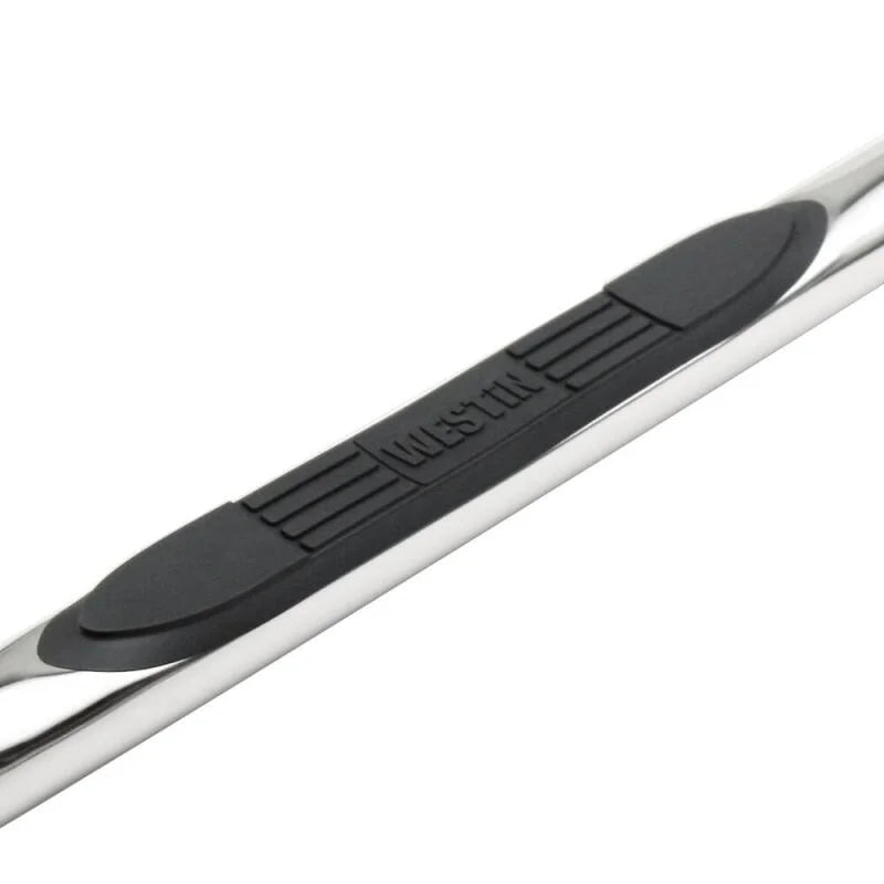 Westin 1999-2013 Chevy Silverado 1500 Reg Cab E-Series 3 Nerf Step Bars - SS - Side View