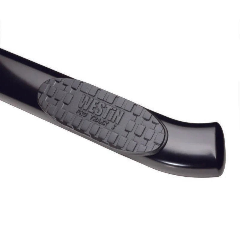 Westin 1999-2016 Ford F-250/350 Super Cab (6.75 ft Bed) PRO TRAXX 5 WTW Oval Nerf Step Bars - Black - Additional View 5