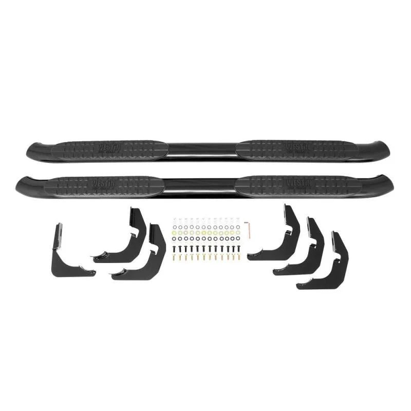 Westin 1999-2016 Ford F-250/350/450/550 Crew Cab PRO TRAXX 4 Oval Nerf Step Bars - Black - Additional View 7
