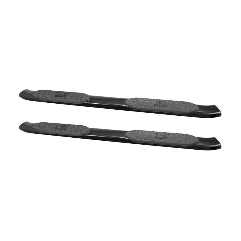 Westin 1999-2016 Ford F-250/350/450/550 Crew Cab PRO TRAXX 5 Oval Nerf Step Bars - Black - Additional View 8