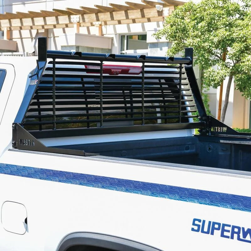 Westin 1999-2018 Chevrolet/Ford/GMC/Toyota Silverado/Sierra 1500/2500/3500 HD Headache Rack - Black - Additional View 6