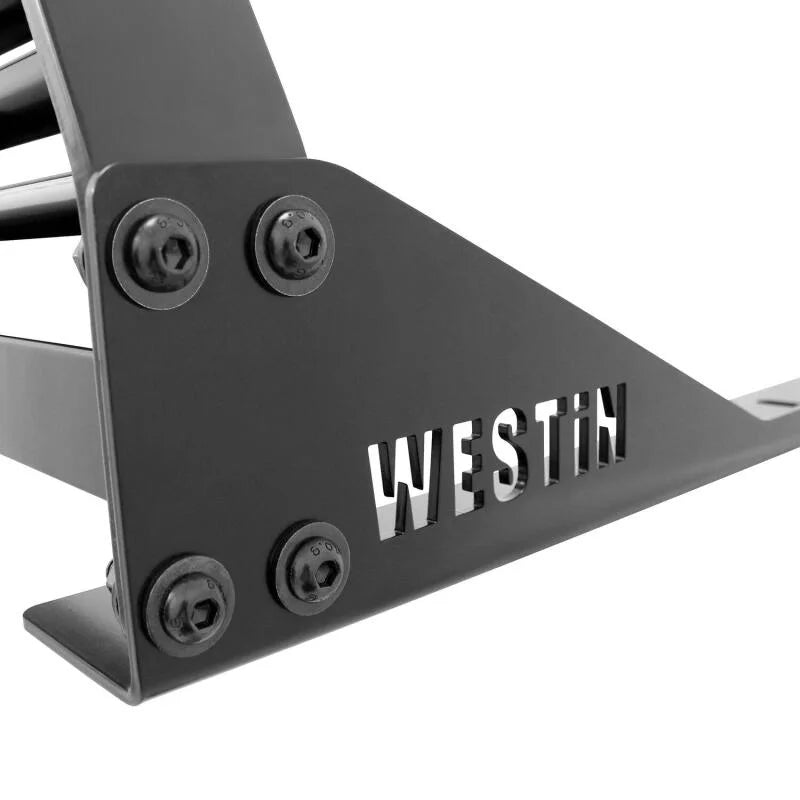 Westin 1999-2018 Chevrolet/Ford/GMC/Toyota Silverado/Sierra 1500/2500/3500 HD Headache Rack - Black - Additional View 15