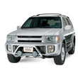Load image into Gallery viewer, Westin 1999.5-2004 Nissan/Infiniti Pathfinder/QX4 Safari Light Bar Mount Kit - Black - Back View