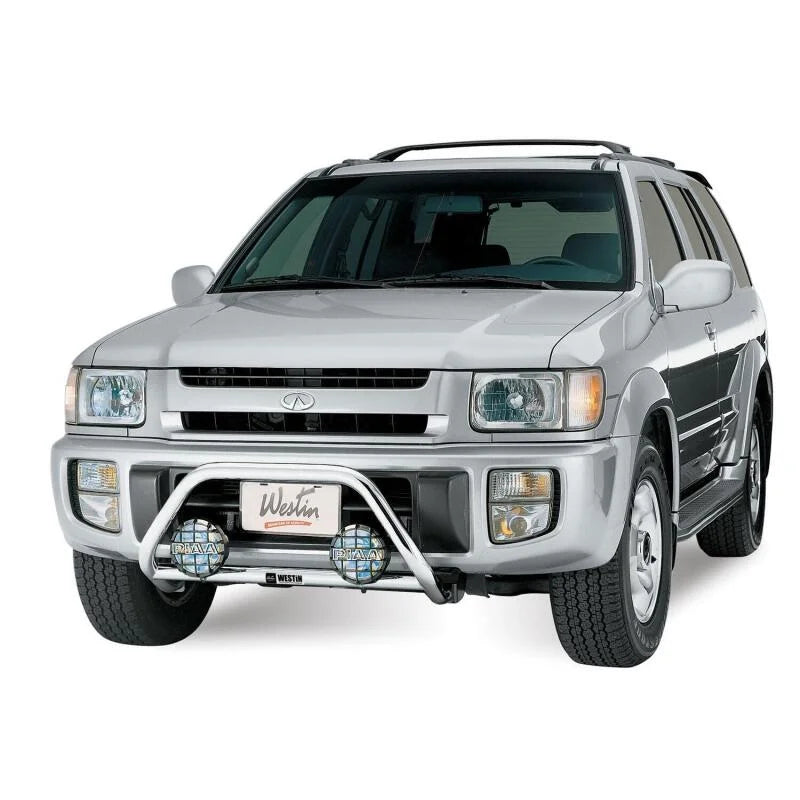 Westin 1999.5-2004 Nissan/Infiniti Pathfinder/QX4 Safari Light Bar Mount Kit - Black - Back View