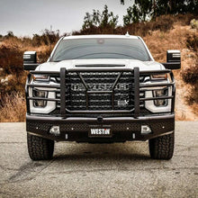 Load image into Gallery viewer, Westin 20-21 Chevrolet 2500/3500 HDX Bandit Front Bumper - Black - Back View