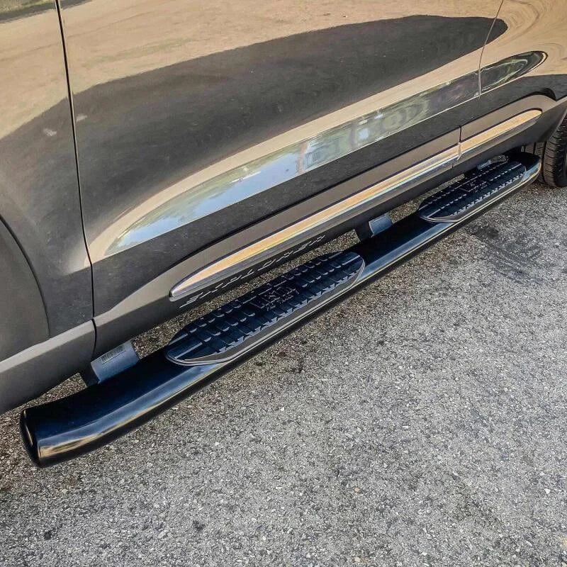 Westin 20-21 Ford Explorer PRO TRAXX 5 Oval Nerf Step Bars - Black - Side View