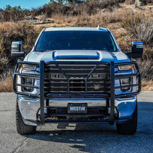 Load image into Gallery viewer, Westin 20-22 Chevrolet Silverado 2500/3500 (w/Front Sensors) HDX Grille Guard - Blk - Back View