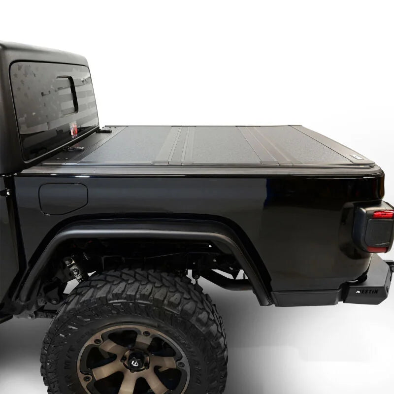 Westin 20-22 Jeep Gladiator JT 4WD 5ft. Bed Hard Tri-Fold Tonneau Cover - Black - Additional View 13