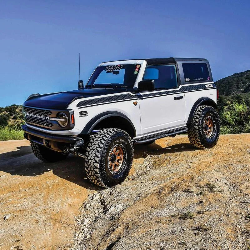 Westin 20-23 Ford Bronco 2 Door (Excl. Bronco Sport) XTS Rock Slider - Textured Black - Installation View
