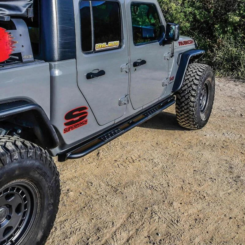 Westin 20-23 Jeep Gladiator Rock Slider - Textured Black - Additional View 5