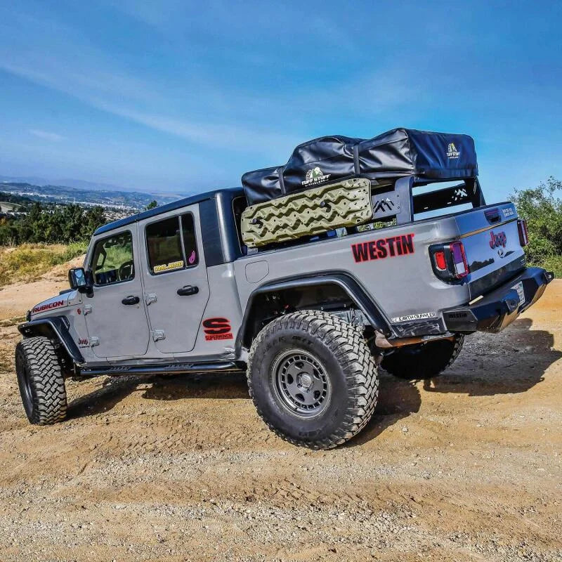 Westin 20-23 Jeep Gladiator Rock Slider - Textured Black - Additional View 8