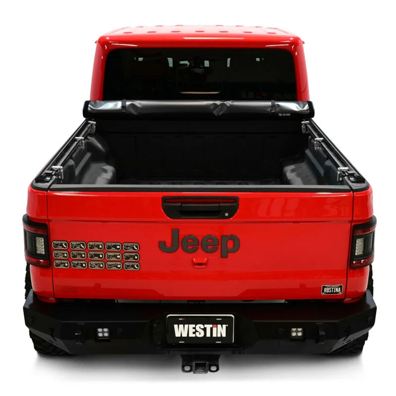 Westin 20-24 Jeep Gladiator JT 5ft. Bed Soft Roll Tonneau Cover - Black - Additional View 12