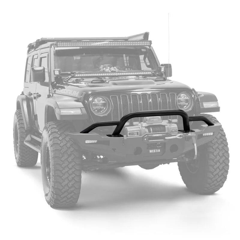 Westin 20-25 Jeep Gladiator / 18-25 Wrangler JL XTS Round Bull Bar - Tex. Blk - Additional View 6
