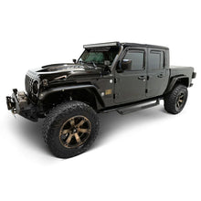 Load image into Gallery viewer, Westin 20-25 Jeep Gladiator Outlaw Drop Running Boards - Tex. Blk - Back View