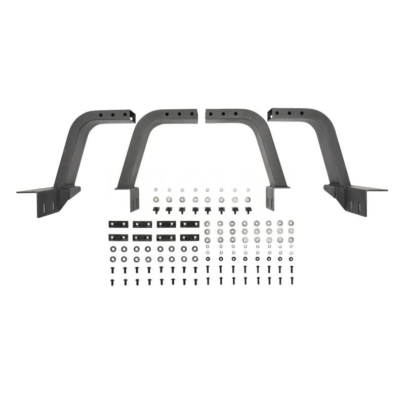Westin 20-25 Jeep Gladiator Overland Cargo Rack Base - Textured Black - Main Product View