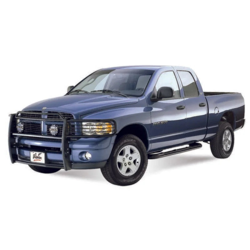 Westin 2002-2005 Dodge Ram 1500 Sportsman Grille Guard - Black - Installation View