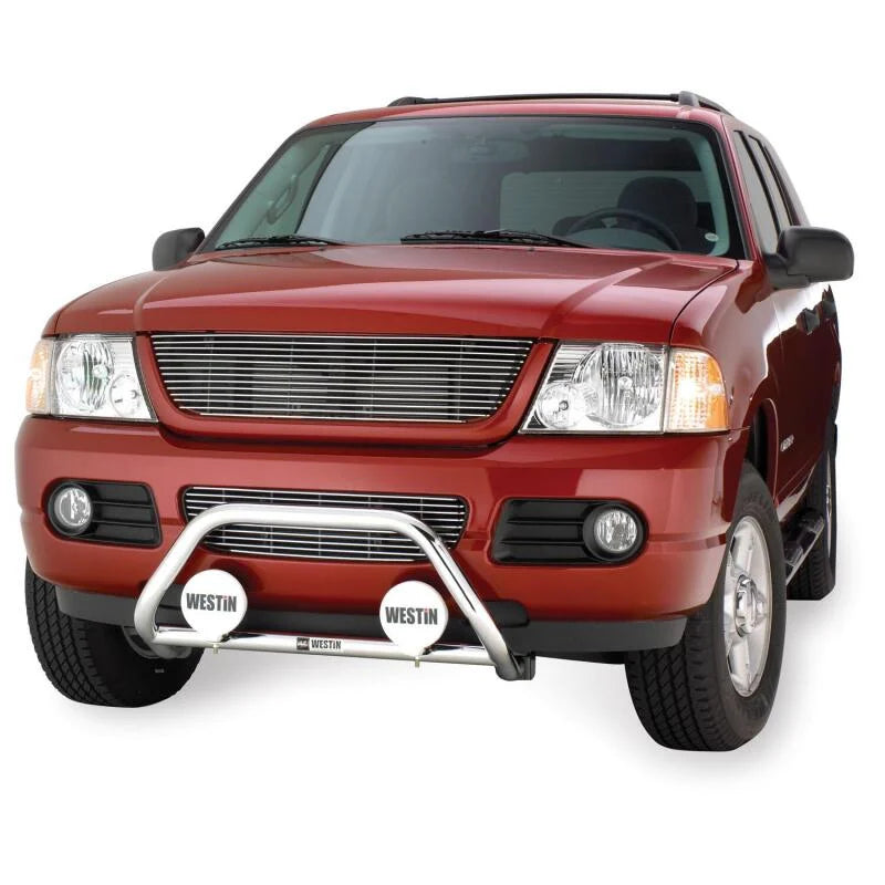 Westin 2002-2005 Ford Explorer 4dr Safari Light Bar Mount Kit - Black - Installation View