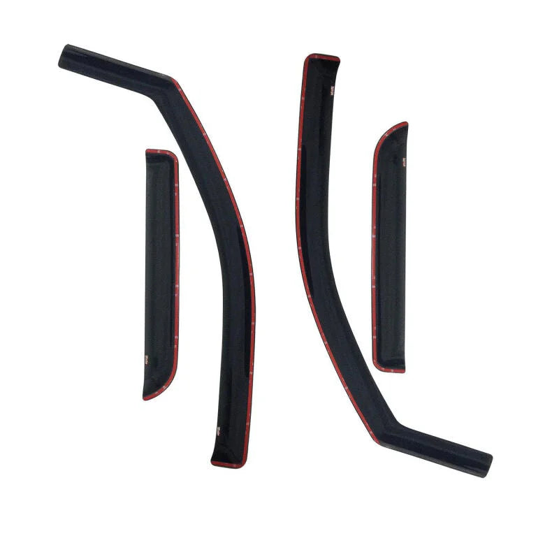 Westin 2002-2008 Dodge Ram Quad Cab (4 DR) Wade In-Channel Wind Deflector 4pc - Smoke - Side View
