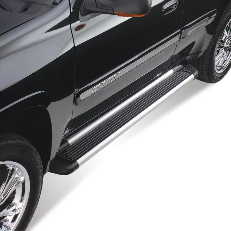 Westin 2002-2009 Chevrolet/GMC/Oldsmobile/Isuzu Trailblazer Running Board Mount Kit - Black - Side View