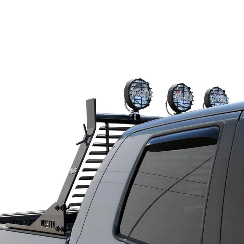 Westin 2002-2018 Dodge/Ram 1500 HD Headache Rack - Black - Side View