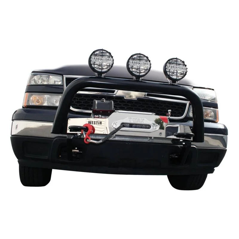 Westin 2003-2007 Chevrolet/GMC Silverado 1500LD Classic MAX Winch Tray - Black - Side View
