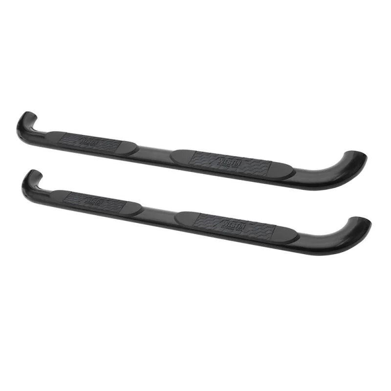 Westin 2003-2013 Chevrolet/GMC Avalanche 1500 w/out cladding Platinum 4 Oval Nerf Step Bars - Black - Side View