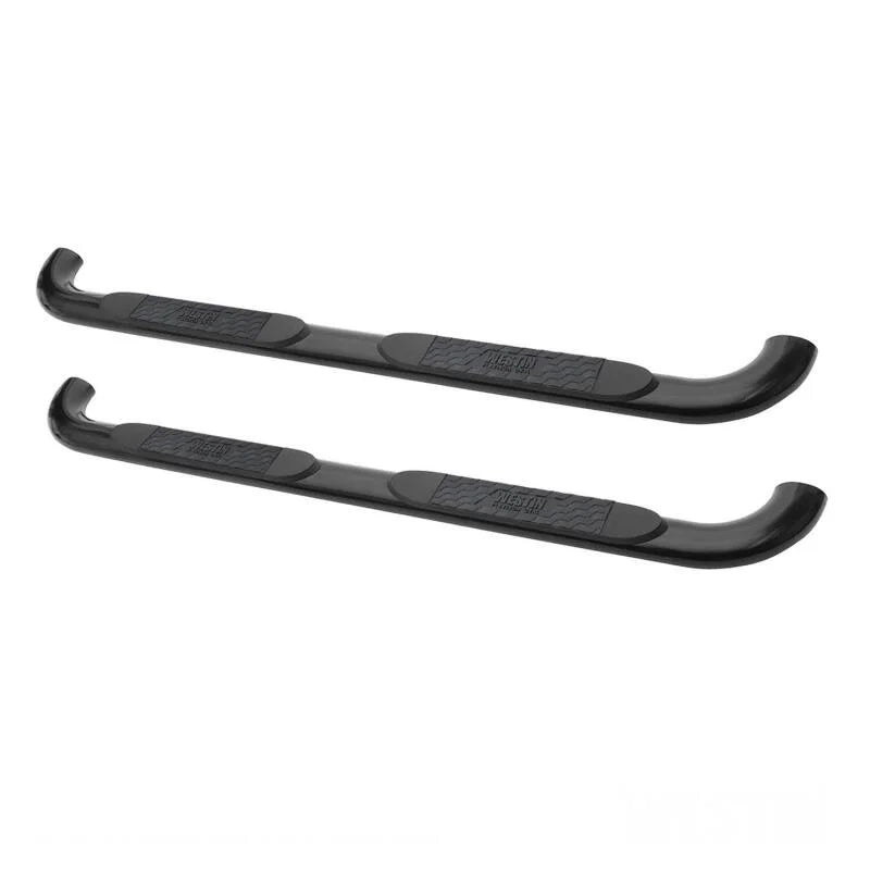 Westin 2004-2008 Ford/Lincoln F-150 SuperCrew Platinum 4 Oval Nerf Step Bars - Black - Side View