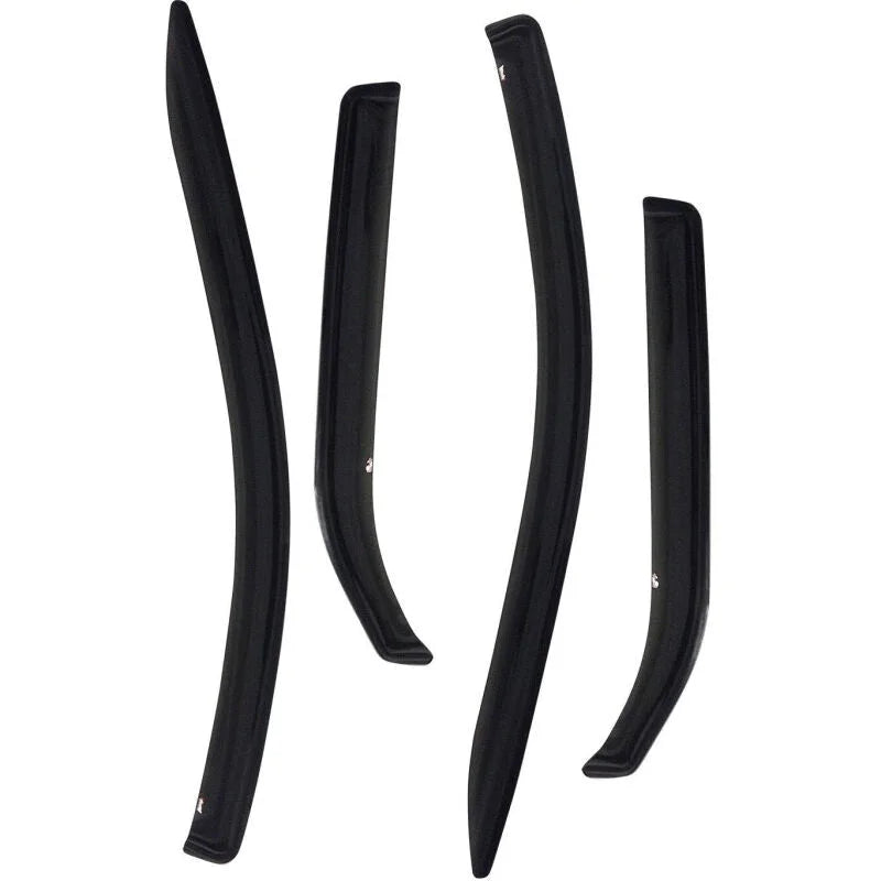 Westin 2004-2009 Mazda 3 Sedan Wade Slim Wind Deflector 4pc - Smoke - Side View