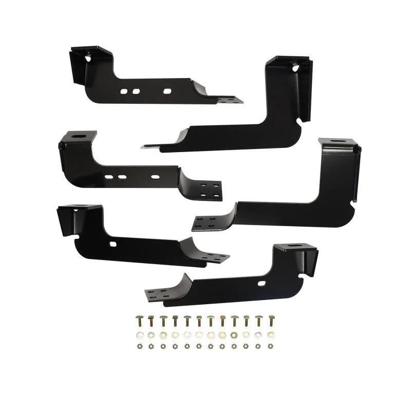 Westin 2004-2013 Chevy Silverado 1500 Crew Cab Premier Oval Nerf Step Bar Mount Kit - Black - Main Product View