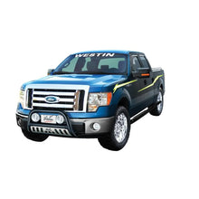 Load image into Gallery viewer, Westin 2004-2014 Ford F-150 (6.75 ft Bed)(Excl. Heritage Edition) Platinum Oval Bed Rails - SS - Back View