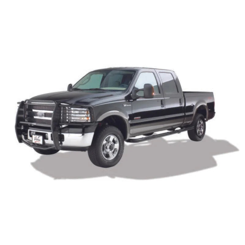 Westin 2005-2007 Ford F-250/350/450/550HD Super Duty Sportsman Grille Guard - Black - Installation View
