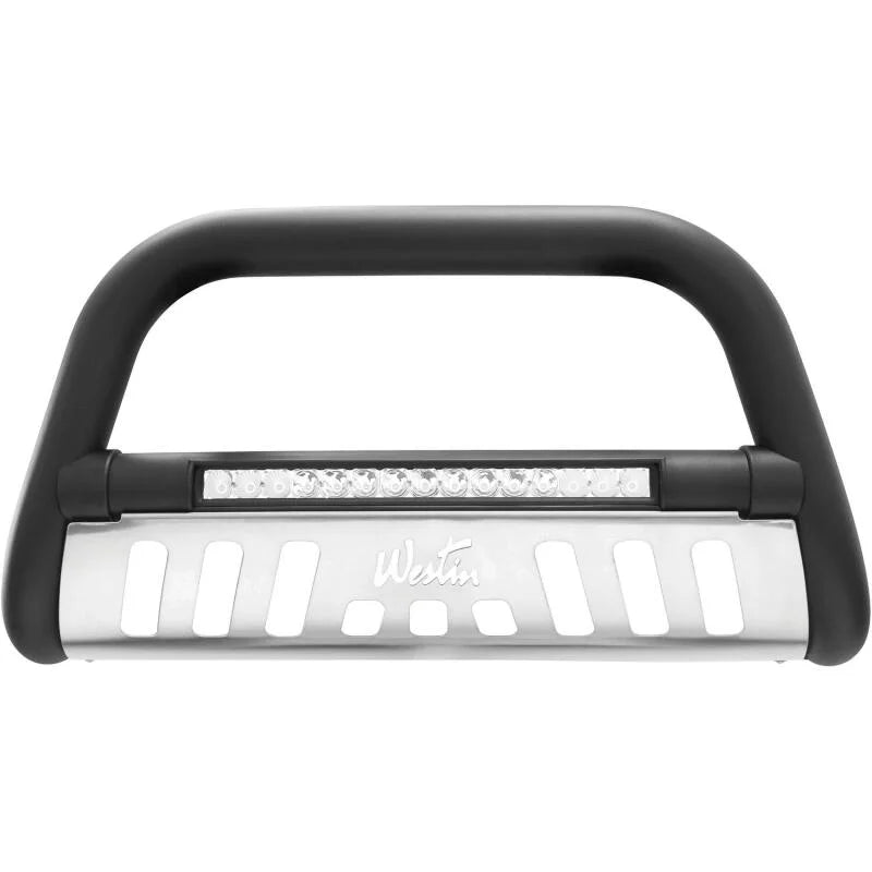 Westin 2005-2015 Toyota Tacoma Ultimate LED Bull Bar - Textured Black - Side View