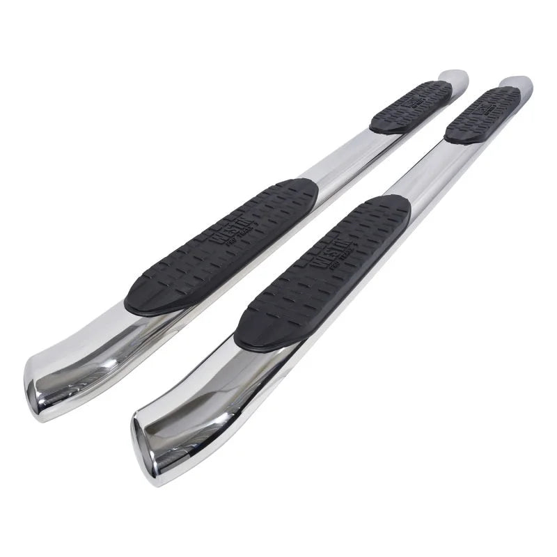 Westin 2005-2017 Toyota Tacoma Double Cab PRO TRAXX 5 Oval Nerf Step Bars - SS - Main Product View