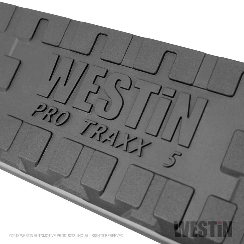 Westin 2005-2017 Toyota Tacoma Double Cab PRO TRAXX 5 Oval Nerf Step Bars - SS - Installation View