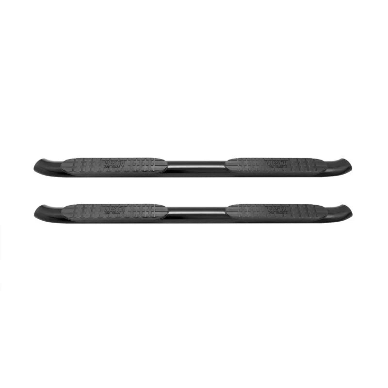 Westin 2007-2013 Chevy Silverado 1500 Reg Cab PRO TRAXX 4 Oval Nerf Step Bars - Black - Back View