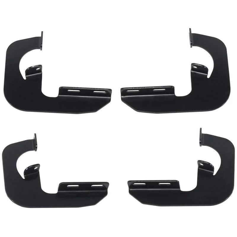Westin 2007-2013 GMC Silverado/Sierra 1500 Reg Cab Running Board Mount Kit - Black - Side View