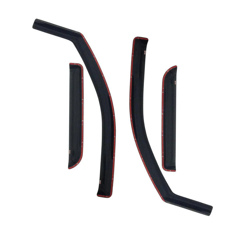 Westin 2007-2014 Chevrolet/GMC Tahoe/Yukon/Yukon Denali Wade In-Channel Wind Deflector 4pc - Smoke - Side View