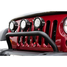 Load image into Gallery viewer, Westin 2007-2016 Jeep Wrangler/Wrangler Unlimited MAX Tray Bull Bar/Light Bar - Black Wrinkle - Installation View