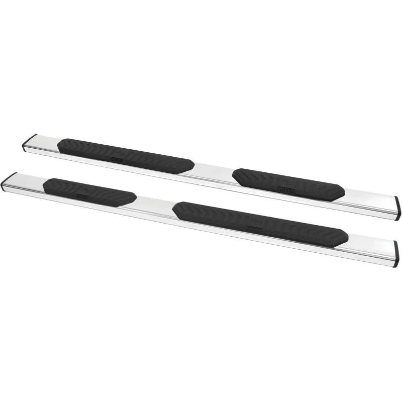 Westin 2007-2018 Chevy Silverado 1500/2500/3500 Ext/Dbl Cab R5 Nerf Step Bars - SS - Back View