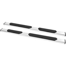 Load image into Gallery viewer, Westin 2007-2018 Chevy Silverado 1500/2500/3500 Ext/Dbl Cab R5 Nerf Step Bars - SS - Back View
