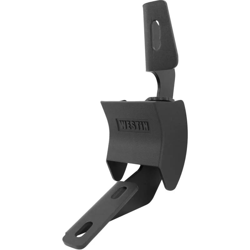 Westin 2007-2018 Chevy Silverado Ext/Dbl Cab R7 Nerf Step Bars - Black - Side View