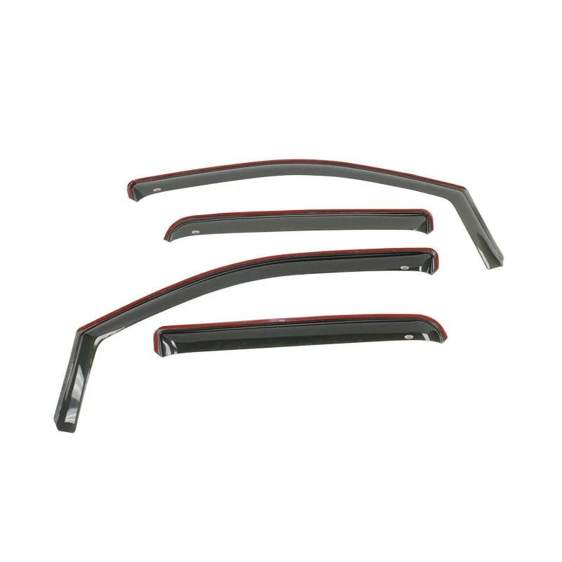 Westin 2007-2018 Jeep Wrangler Unlimited 4dr Wade In-Channel Wind Deflector 4pc - Smoke - Main Product View