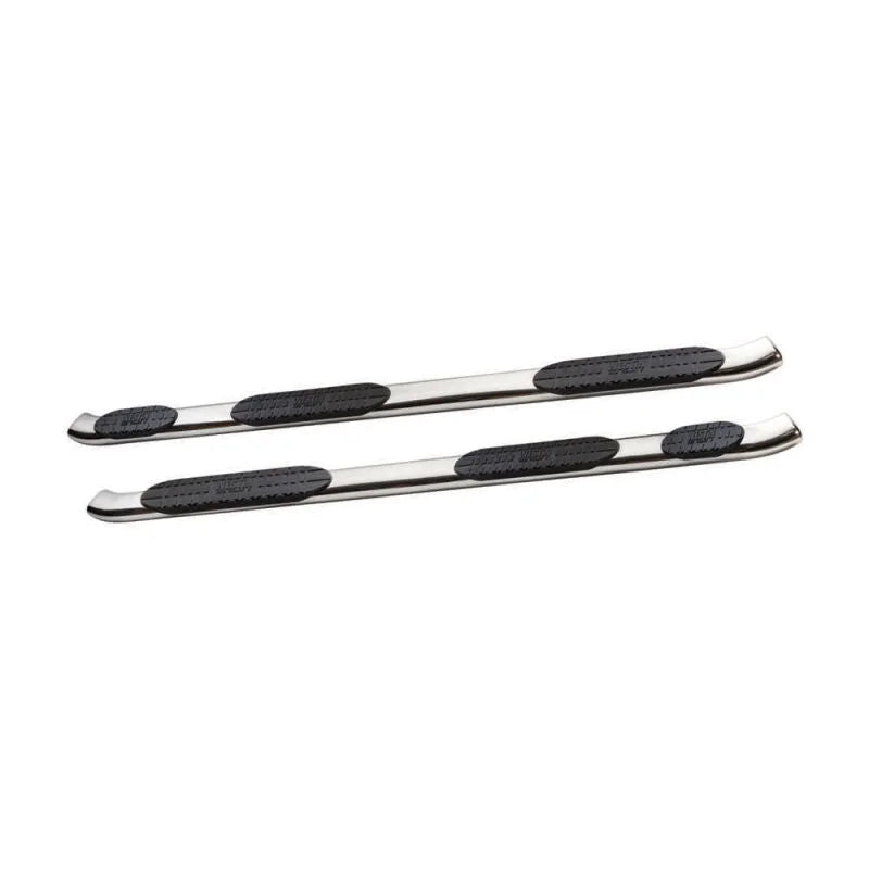 Westin 2007-2018 Toyota Tundra D-Cab (6.5 ft Bed) PRO TRAXX 5 WTW Oval Nerf Step Bars - SS - Side View