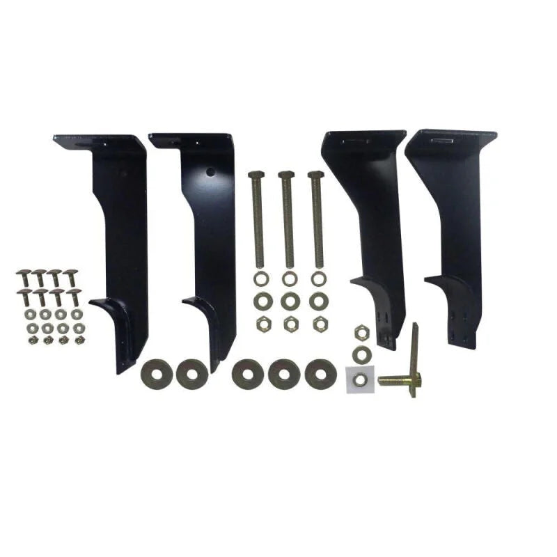 Westin 2007-2018 Toyota Tundra D-Cab/Crew Max Running Board Mount Kit - Black - Side View