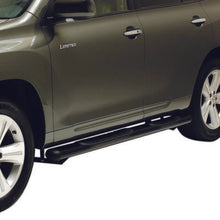 Load image into Gallery viewer, Westin 2008-2013 Toyota Highlander Premier Oval Nerf Step Bar Mount Kit - Black - Side View