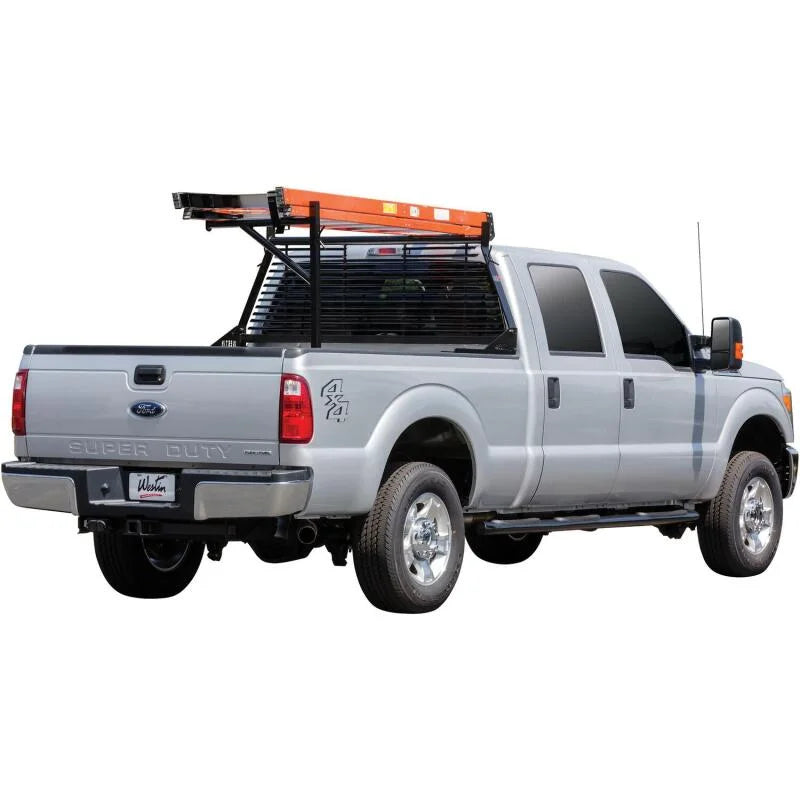 Westin 2008-2017 Ford F-250/350/450/550HD HD Headache Rack - Black - Back View