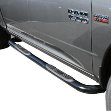 Load image into Gallery viewer, Westin 2009-2018 Dodge/Ram 1500 Crew Cab E-Series 3 Nerf Step Bars - Black - Side View