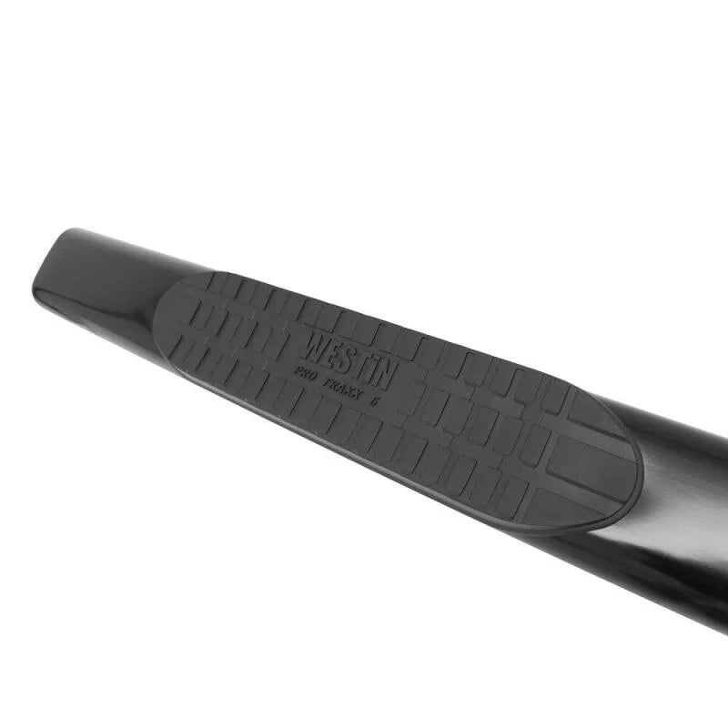Westin 2009-2018 Dodge/Ram 1500 Crew Cab PRO TRAXX 6 Oval Nerf Step Bars - Black - Back View